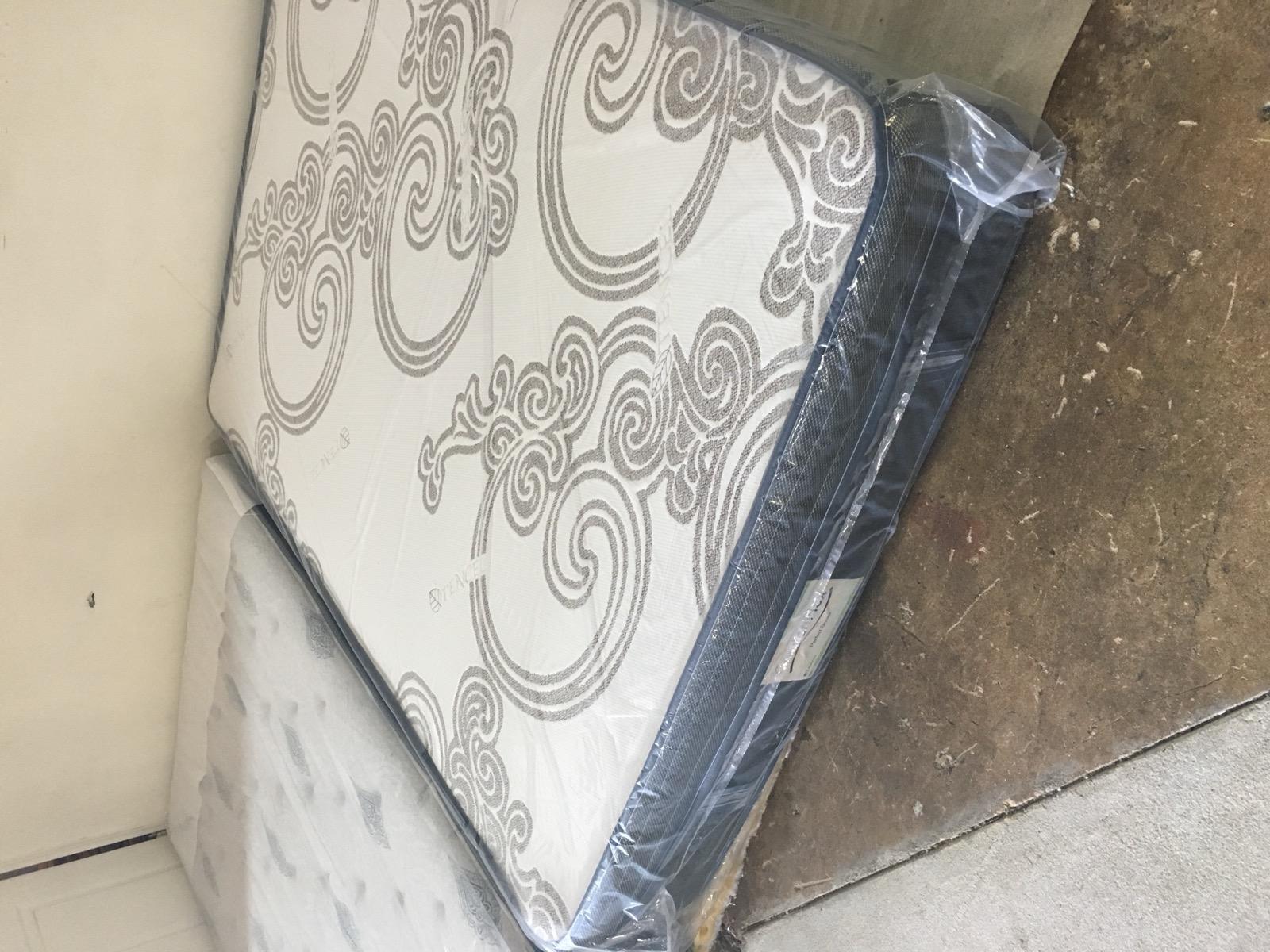 Newly bagged mattress for recycling