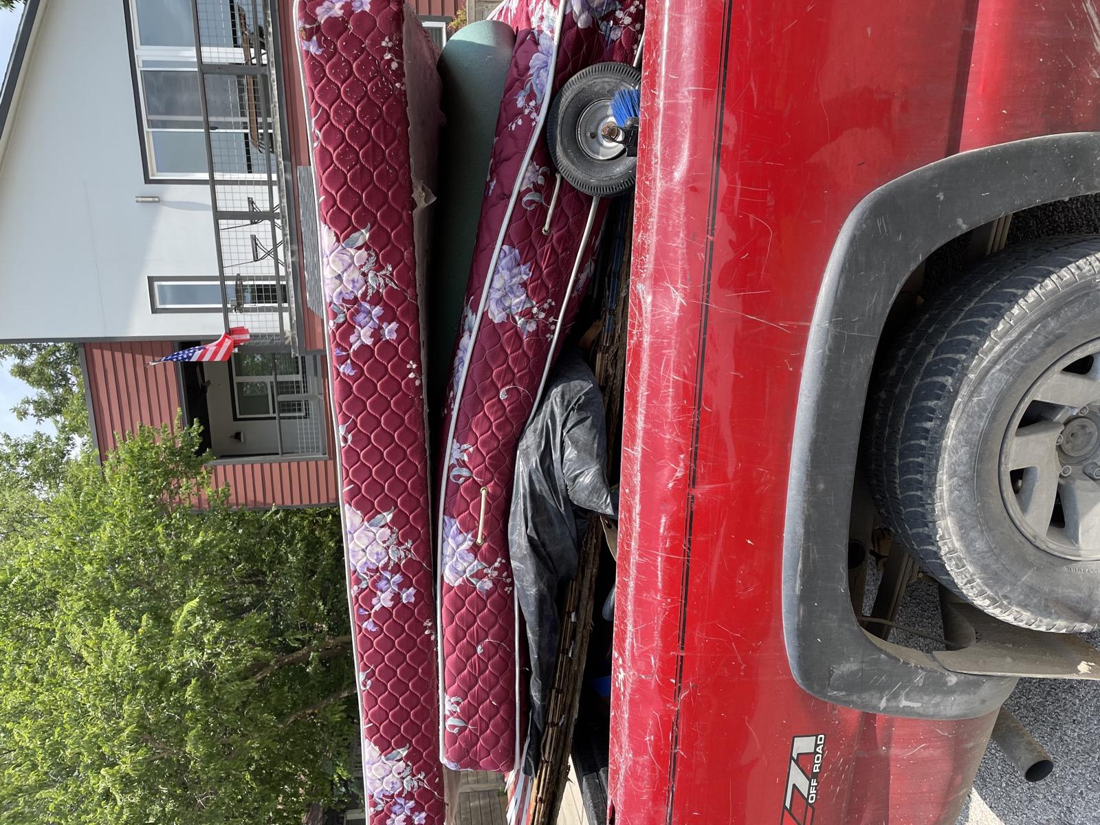 Mattress pickup from customer home